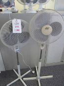 Assorted pedestal and desk fans, as lotted