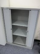 1 x metal 2 door cupboard, approx. sizes. height: 1800mm x width: 960mm x depth: 460mm, 1 x metal