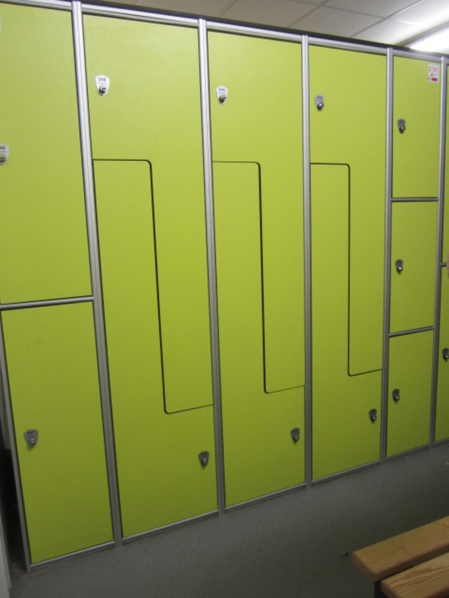 10 x metal changing room lockers, various locker configurations, approx. size (5 x - Image 2 of 2