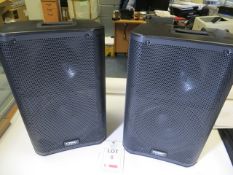 Pair of QSC K10 Active 1000W 2 Way 10" ABS DSP Speakers s/n GAH530190 & GAH530195 c/w K10 Tote