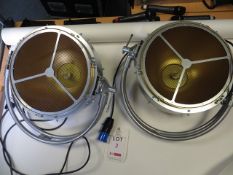 Pair of Robe Pickle Patt type HAS 575 Lamps s/n 1700562407 & 1700574154 c/w Flight Case