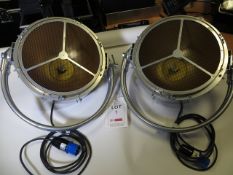 Pair of Robe Pickle Patt type HAS 575 Lamps s/n 1700562412 & 1700562409 c/w Flight Case