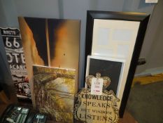 Seven Various Canvases & Picture FramesLot located at: Unit 2 Stonestile Business Park, Stonestile