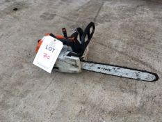 Stihl MS210T top handle chainsaw, Serial No: 178522756Lot located at:VPM (UK) Ltd, Edgioake Lane,