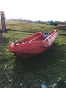 Whally Polyethelene Boat, Serial No: NL-WHA30142E414 with single axle trailerLot located at:VPM (UK)