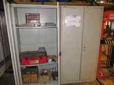 Two Escoline Steel Two Door Cabinets & Contents as LottedLot located at: Unit 2 Stonestile