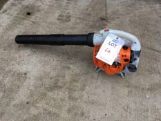 Stihl BG56C Blower, Serial No: 508783099Lot located at:VPM (UK) Ltd, Edgioake Lane, Astwood Bank,