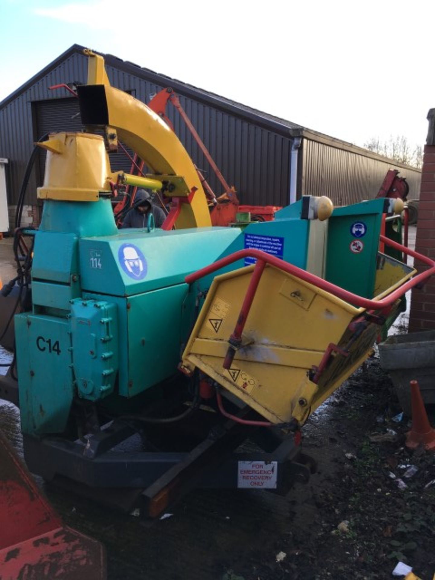 Jensen 550A141Z PTO driven woodchipper, Serial No: 110302356 (2003)Lot located at:VPM (UK) Ltd, - Image 3 of 3