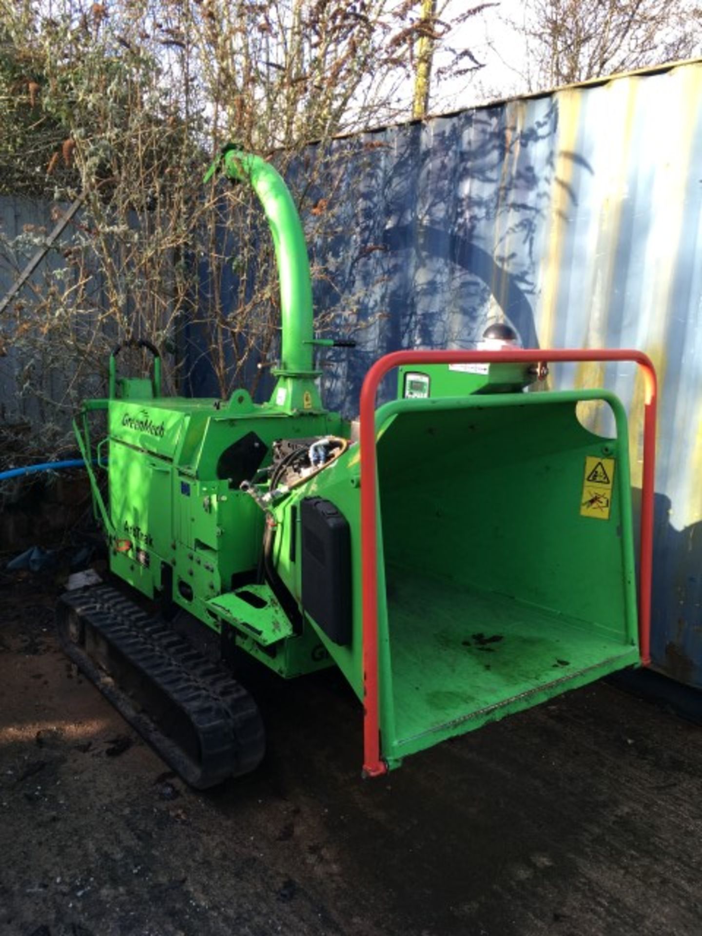 Greenmech Arbtrack 150-35 tracked woodchipper, Serial No: 14949 Please note that this lot has no