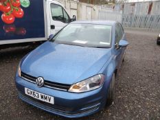 Volkswagen Golf 1.6 TDI 105SE diesel 3 door hatchback car, 1598cc, Reg No GX63 WMV, d.o.r. 20/09/...