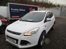 Ford Kuga Titanium 4X2 TDCI diesel 5 door hatchback, 1977cc, Reg No EK14 ZRA, d.o.r. 20/05/2014,...