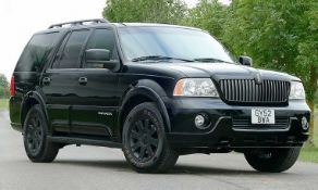 LINCOLN Navigator Limousine, 5,400cc petrolLeft Hand DriveVRM: GY52 BWAYear: 2003 Date of first