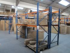 8 x bays of adjustable boltless racking, approx. size per bays 2.8m x 900mm x Height: 2,450mm -