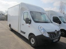 Renault Master 125.35 LWB lo-loader luton box van. Registration: WX15 EWK. Recorded mileage: 163,