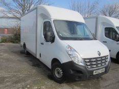 Renault Master 125.35 LWB lo-loader luton box van. Registration: WX62 HXM. Recorded mileage: 187,