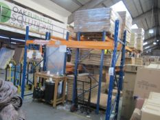 12 x bays of adjustable boltless racking, approx. size per bays 2.8m x 900mm x Height: 2,450mm -