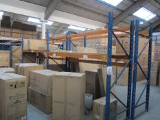 8 x bays of adjustable boltless racking, approx. size per bays 2.8m x 900mm x Height: 2,450mm -