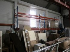2 x bays of adjustable boltless pallet racking, approx. size: 3.4m x 900mm x height: 4m -