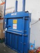 Riverside Waste Machinery RWM 400 cardboard baler, serial no: MF290 (2006). NB. A work Method