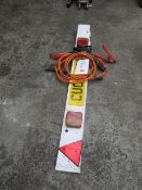 Trailer lighting board and set of jump leads