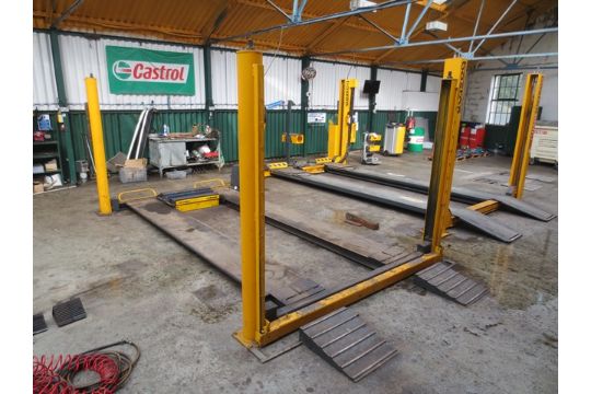 Bradbury 735W Cables ropes Liftmaster Mk1 4 Post ramp lift UK Bradbury 735W Cables ropes Liftmaster Mk1 4 Post ramp lift UK