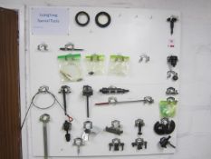 SsangYong special tools mounted on wall board