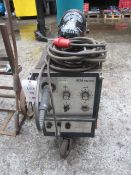 AGA Mig 200 welder and welding visor (excluding gas bottle)