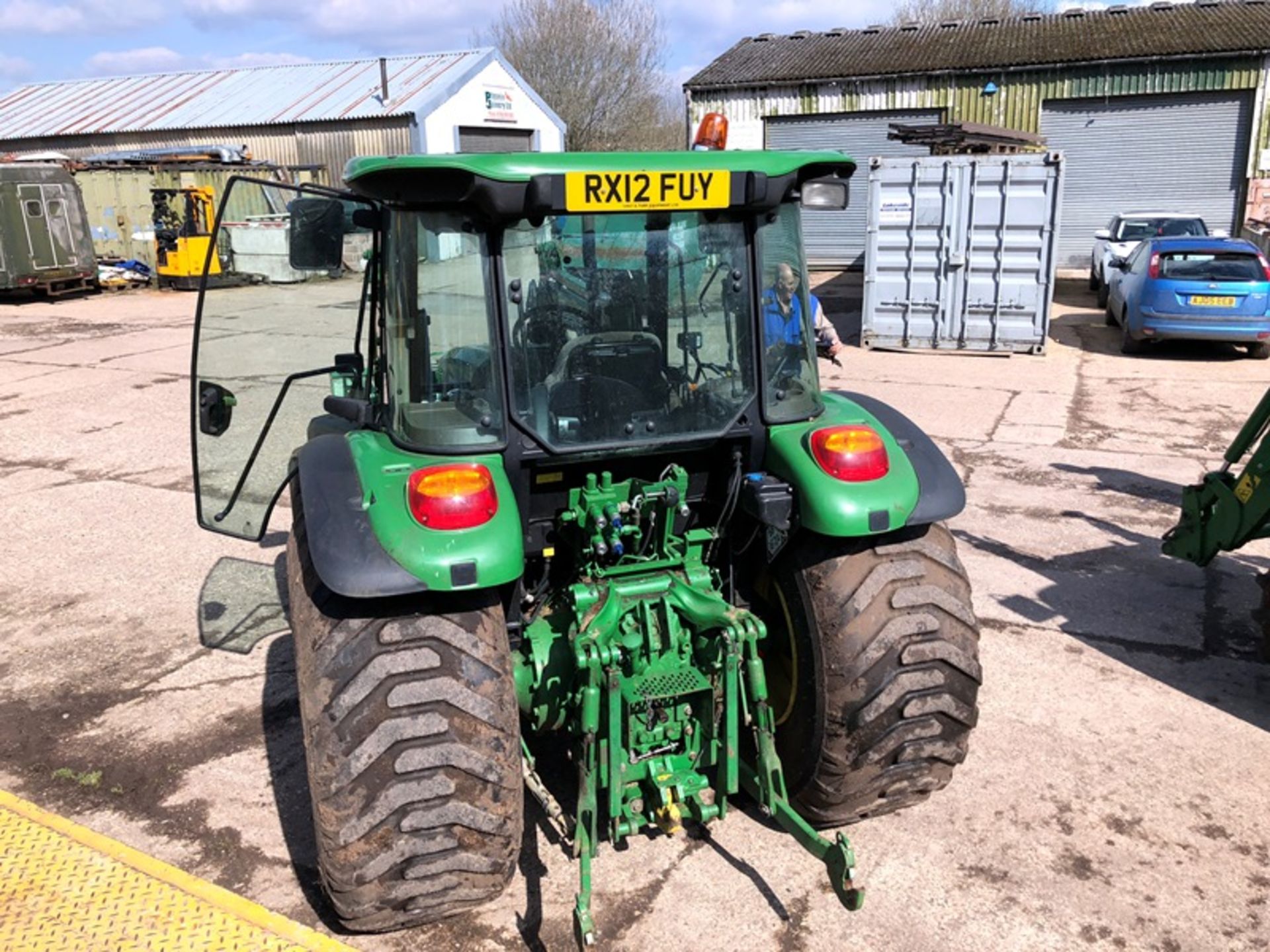 John Deere 5070M four wheel drive tractor on grassland tyres with John Deere 583 loader and - Image 8 of 9