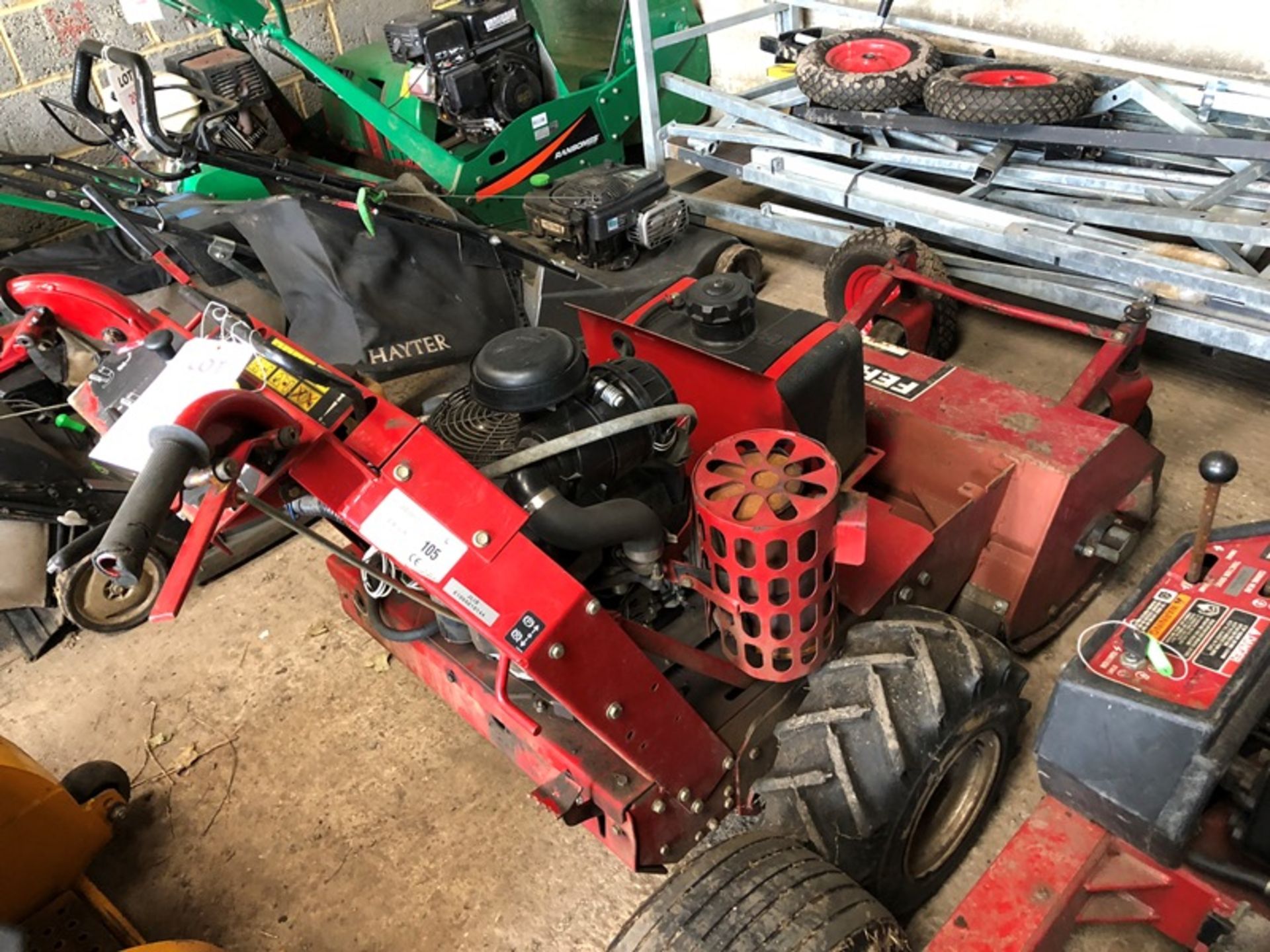 Ferris 36" pedestrian mower with Kawasaki FH580V petrol engine (missing guards and incomplete for - Bild 3 aus 7