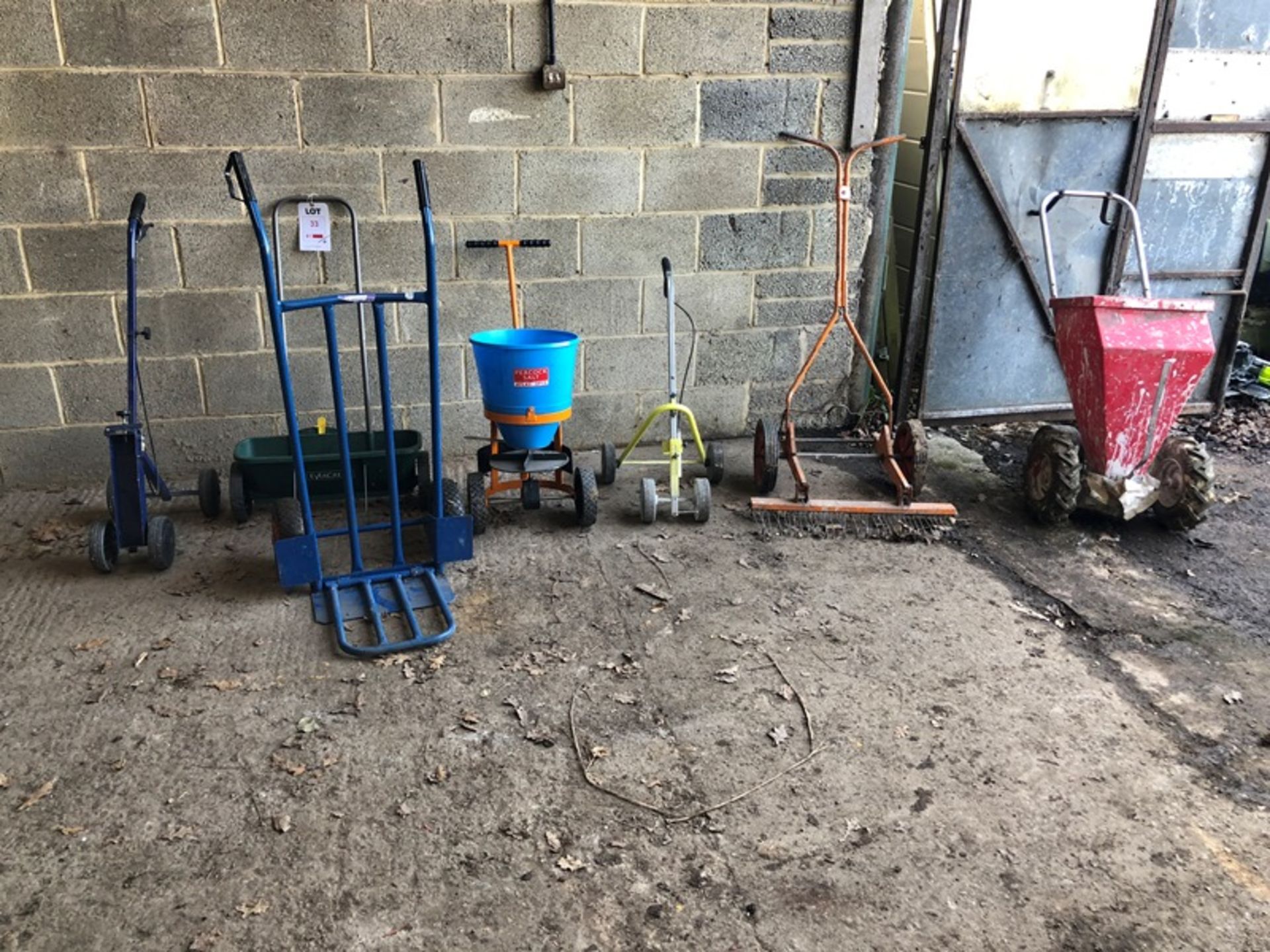 Quantity of miscellaneous grounds care equipment