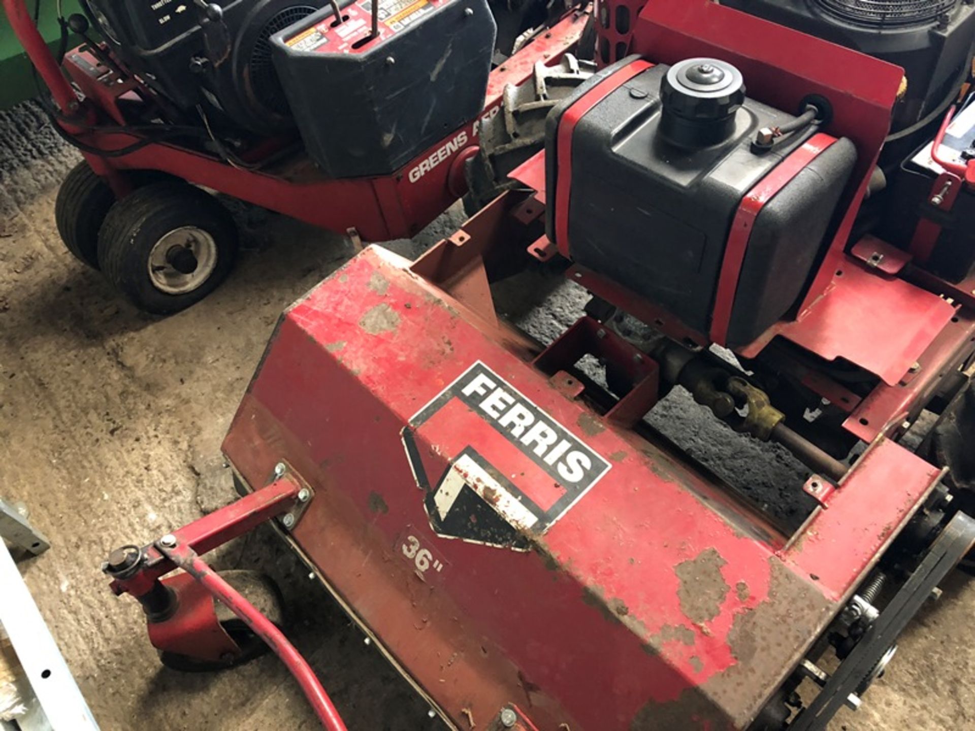 Ferris 36" pedestrian mower with Kawasaki FH580V petrol engine (missing guards and incomplete for - Bild 5 aus 7