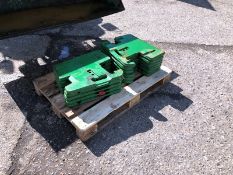 11 x 50kg John Deere tractor weights