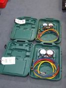 2 - Refco Refrigeration Manifold Gauges and Pipes