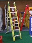 TB Davis Pinnacle fibreglass 6 rung combination ladder - Unused