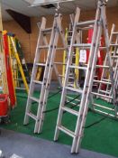 2 - Youngman combi 100 6 rung aluminium combination ladders