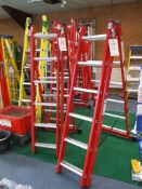 2 - 6 rung fibreglass combination ladders - Unused