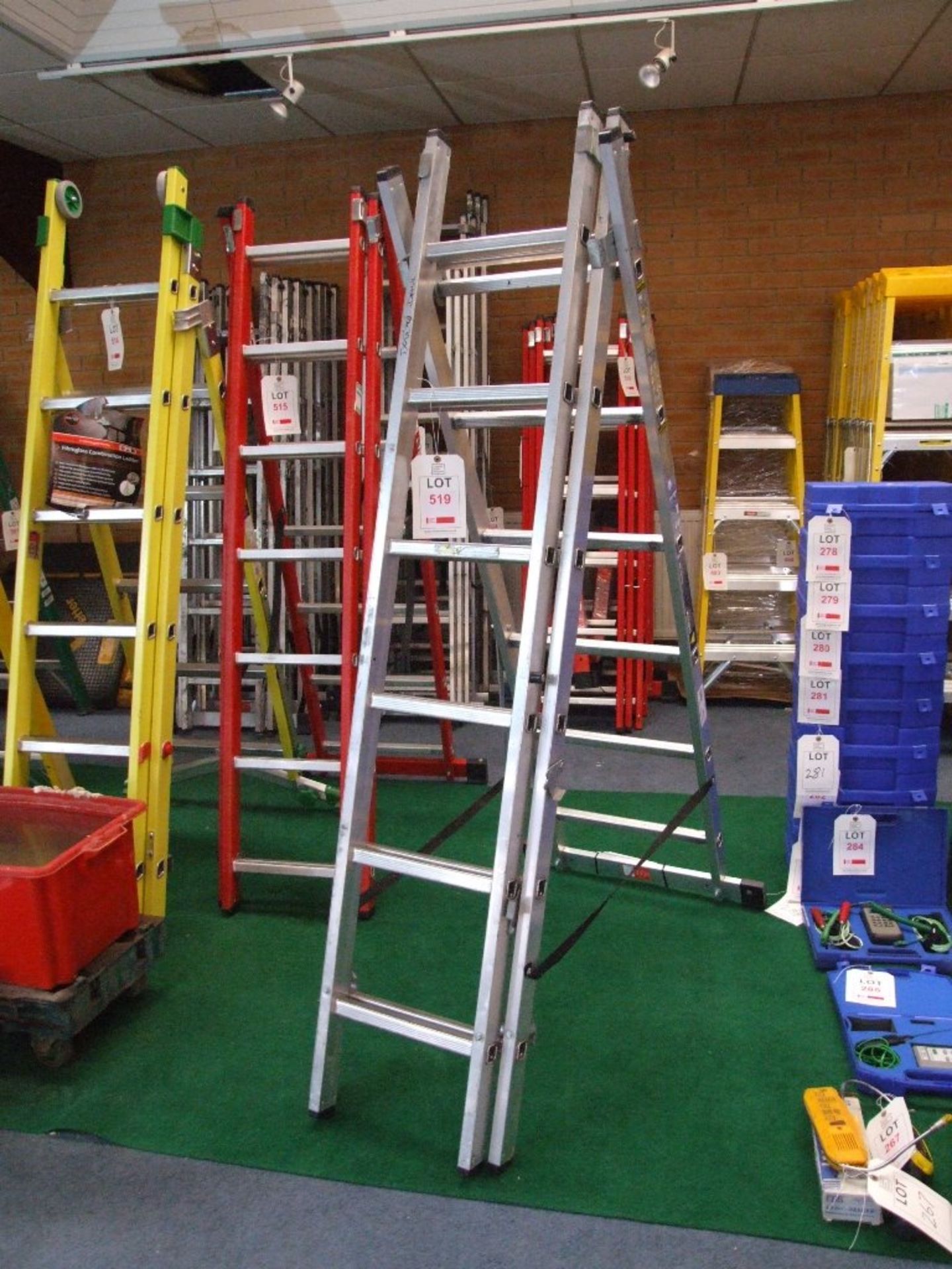 Youngman combi 100 6 rung aluminium combination ladder