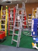 Youngman combi 100 6 rung aluminium combination ladder