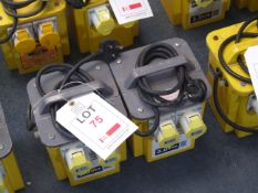 2 - 3 KVA Twin Outlet 110V Transformers