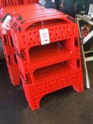 Safe Gate Plastic Barrier - 8 lots of 3 sections (please note image used is for illustration