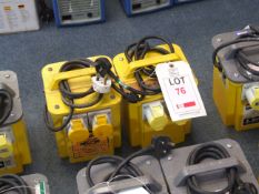 2 - 3.3KVA Twin Outlet 110V Transformers