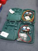 2 - Refco Refrigeration Manifold Gauges and Pipes