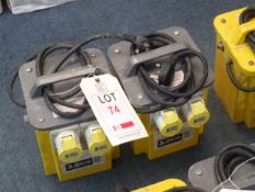 2 - 3 KVA Twin Outlet 110V Transformers