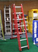 7 rung fibreglass combination ladder