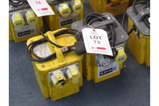 2 - 3 KVA Twin Outlet 110V Transformers