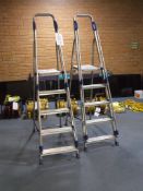 2 - 4 rung aluminium stepladder