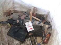 Quantity of builders tools to include trowels, scutching hammers, etc