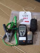 Testo 922 2 Channel Digital Thermometer and a Testo 510 Differential Pressure Meter