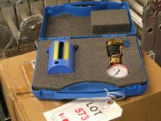 Anton water flow meter and pressure test kit
