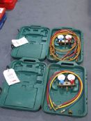 2 - Refco Refrigeration Manifold Gauges and Pipes